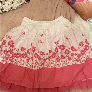 Pink and white Skirt